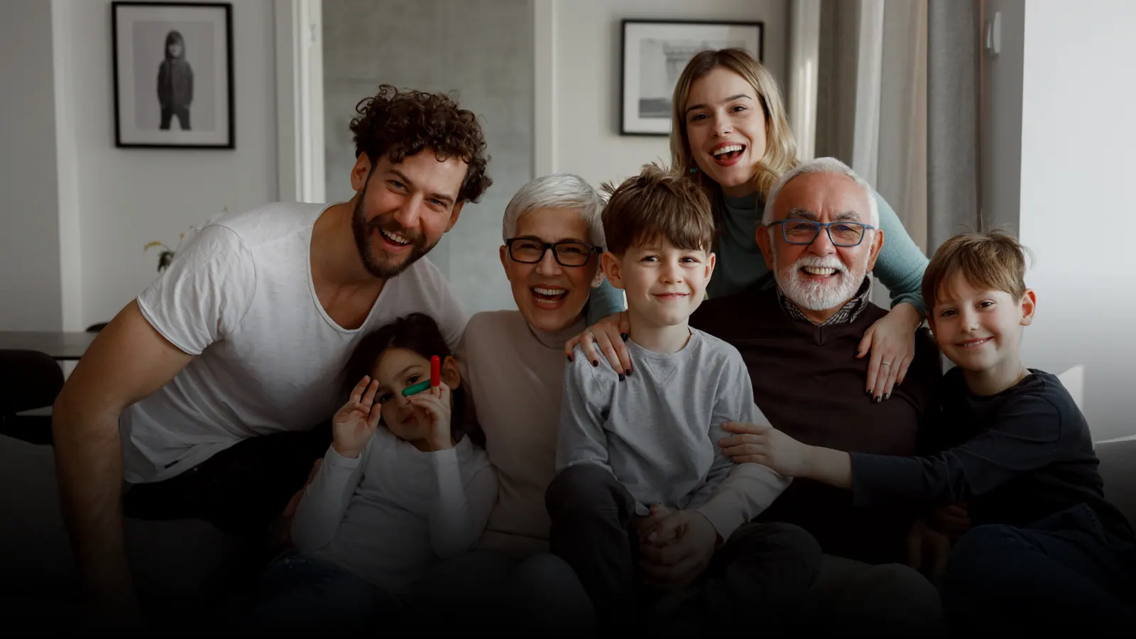 Three generations of a Montana family together at home