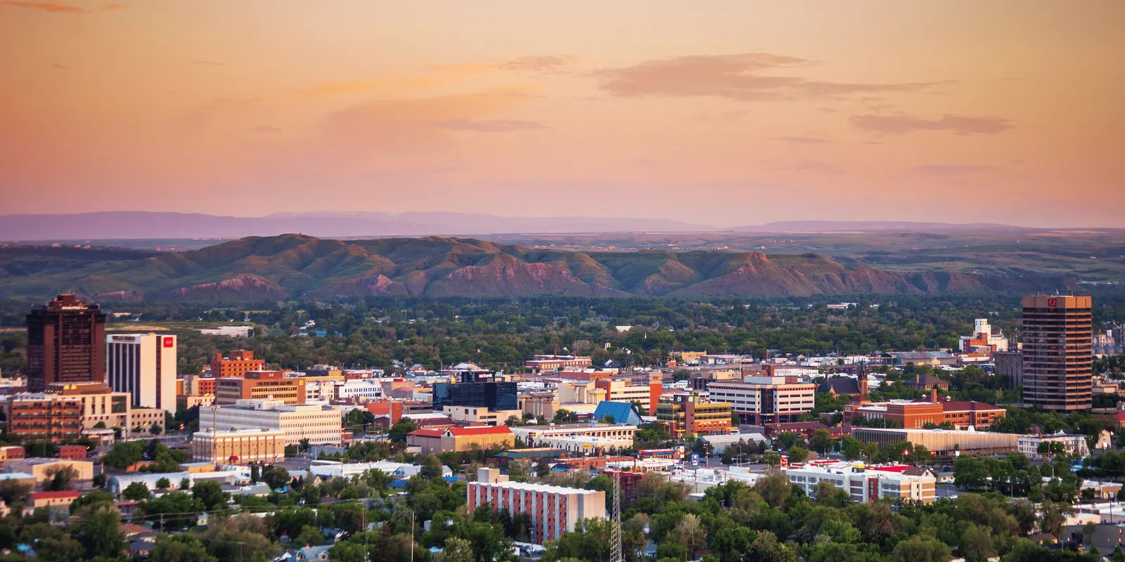 Aerial view of Billings, Montana