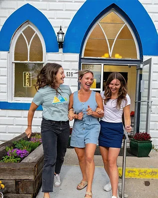 The Glacier Peaks Physical Therapy team outside their Columbia Falls clinic