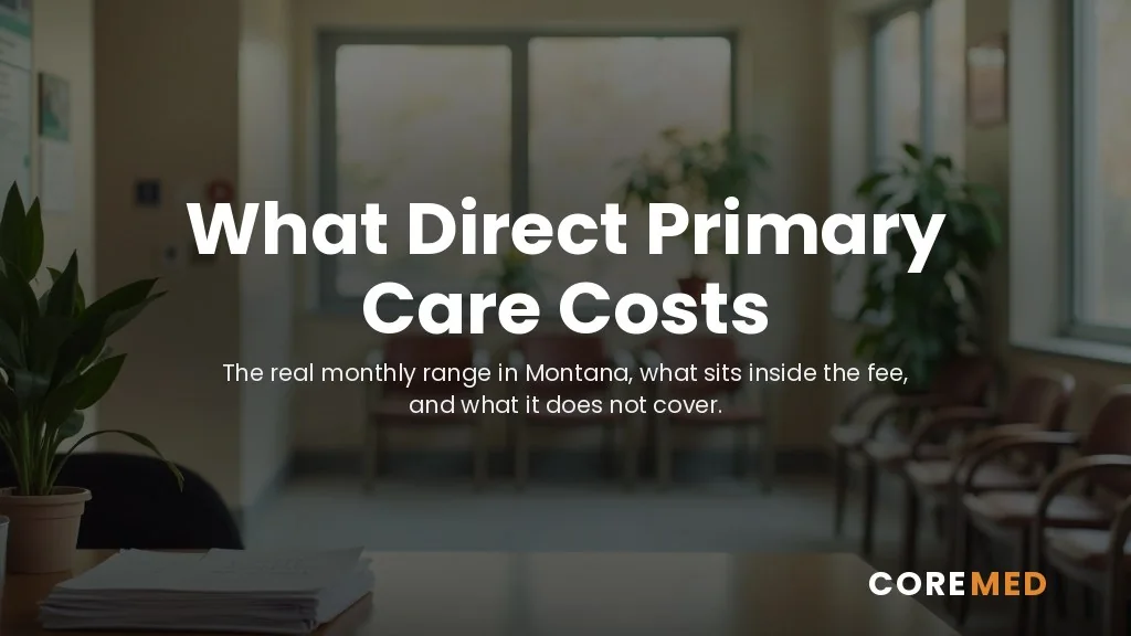 The reception desk of a small independent primary care clinic